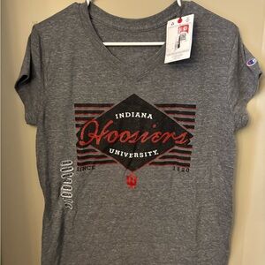 Champion Gray Indiana Hoosiers Women's Tee